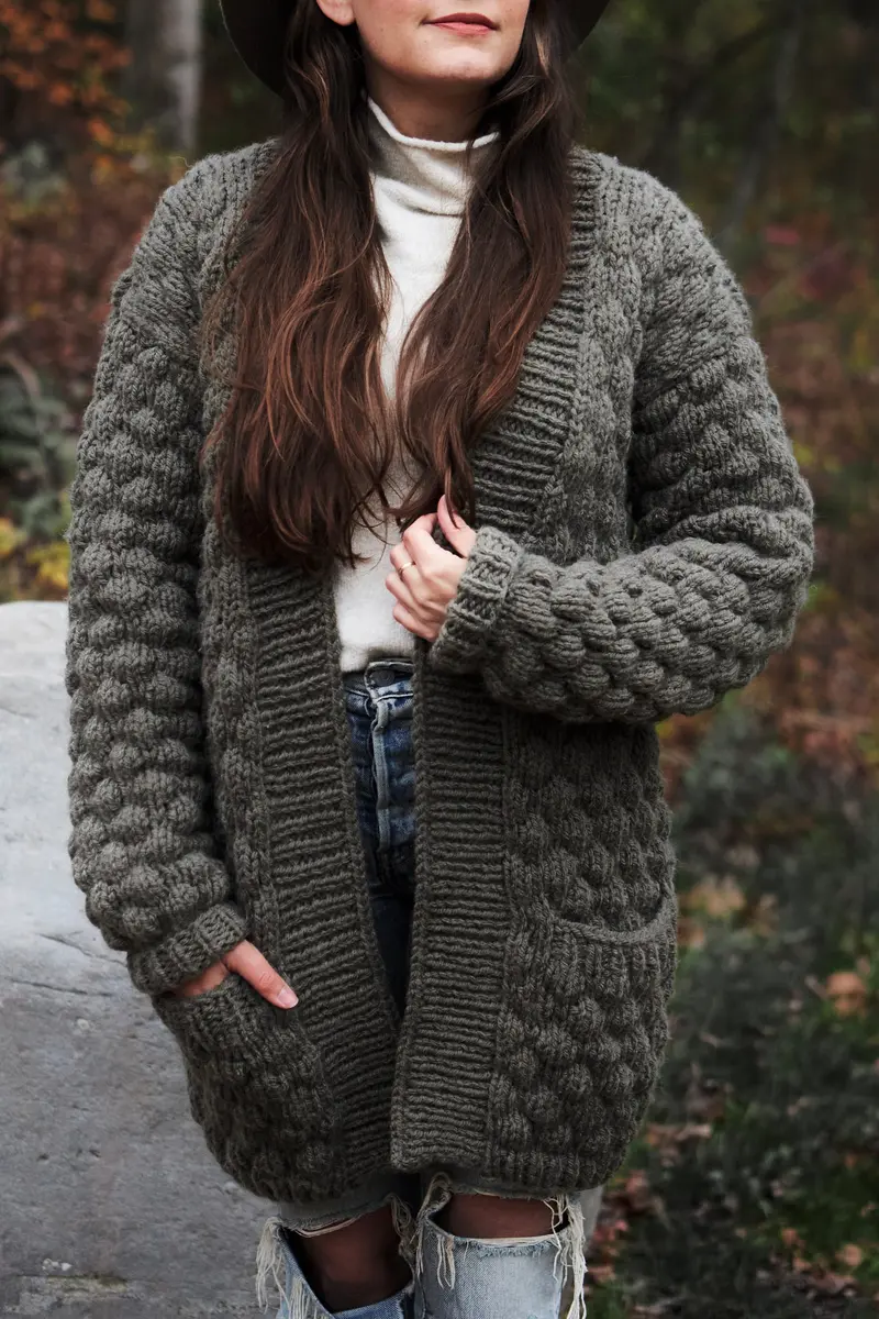 Knit Kit - Quilted Sweater Coat 1