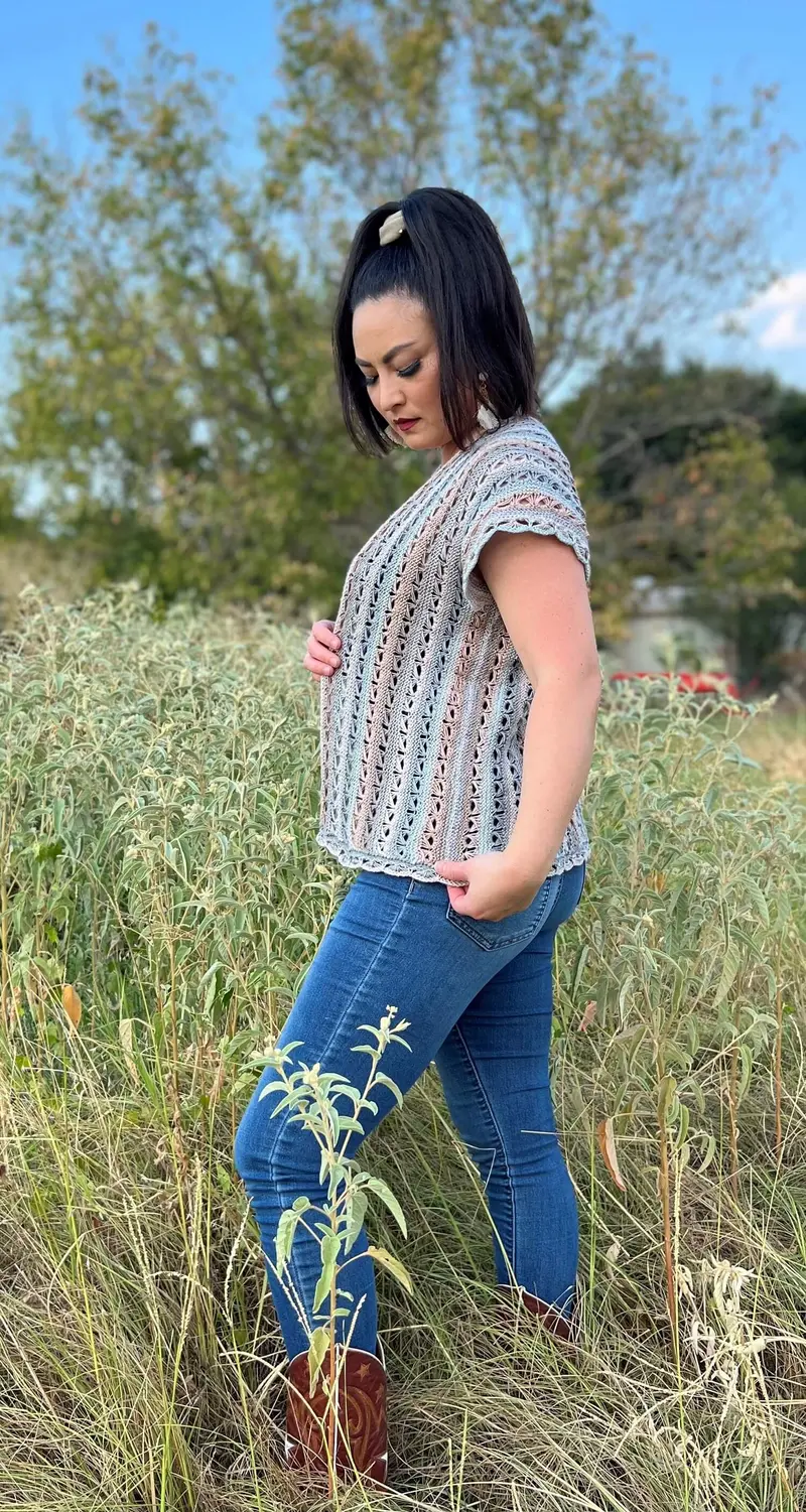 Knit Kit - Rustic & Cozy Ruana 1