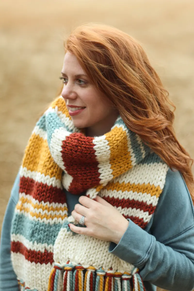 Knit Kit - Scrappy Hat And Scarf 2