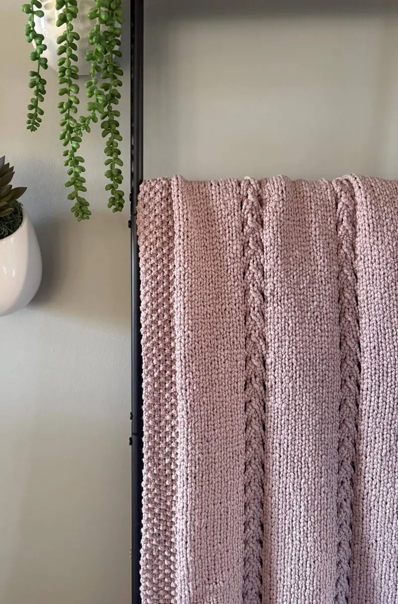 Knit Kit - Signs Of Spring Throw 1