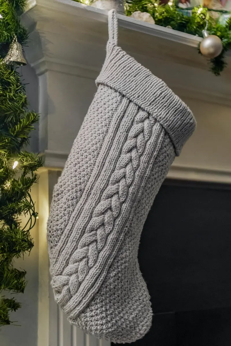 Knit Kit - Sleigh Tracks Stocking 1