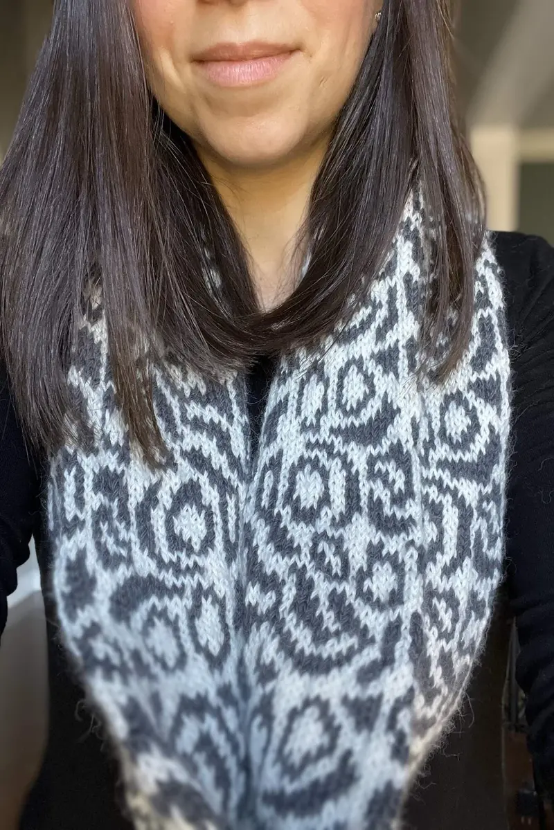 Knit Kit - Snow Leopard Cowl 1