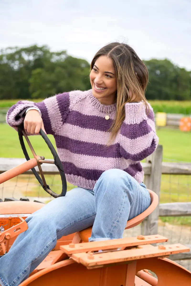 Knit Kit - Sporty Stripes Pullover 1