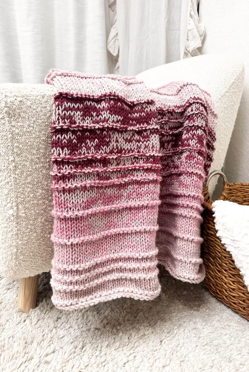 Knit Kit -Sugar Plum Throw 2