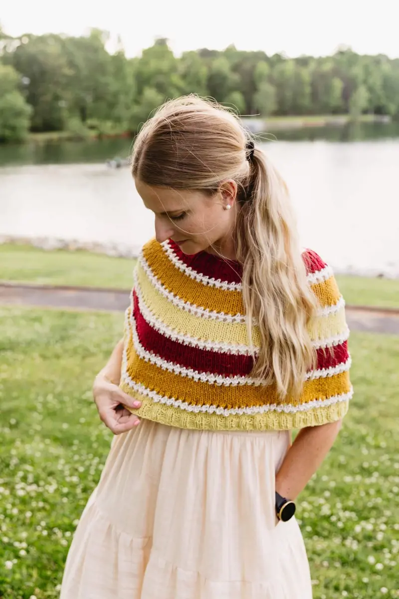 Knit Kit - Sunset Breeze Wrap 1