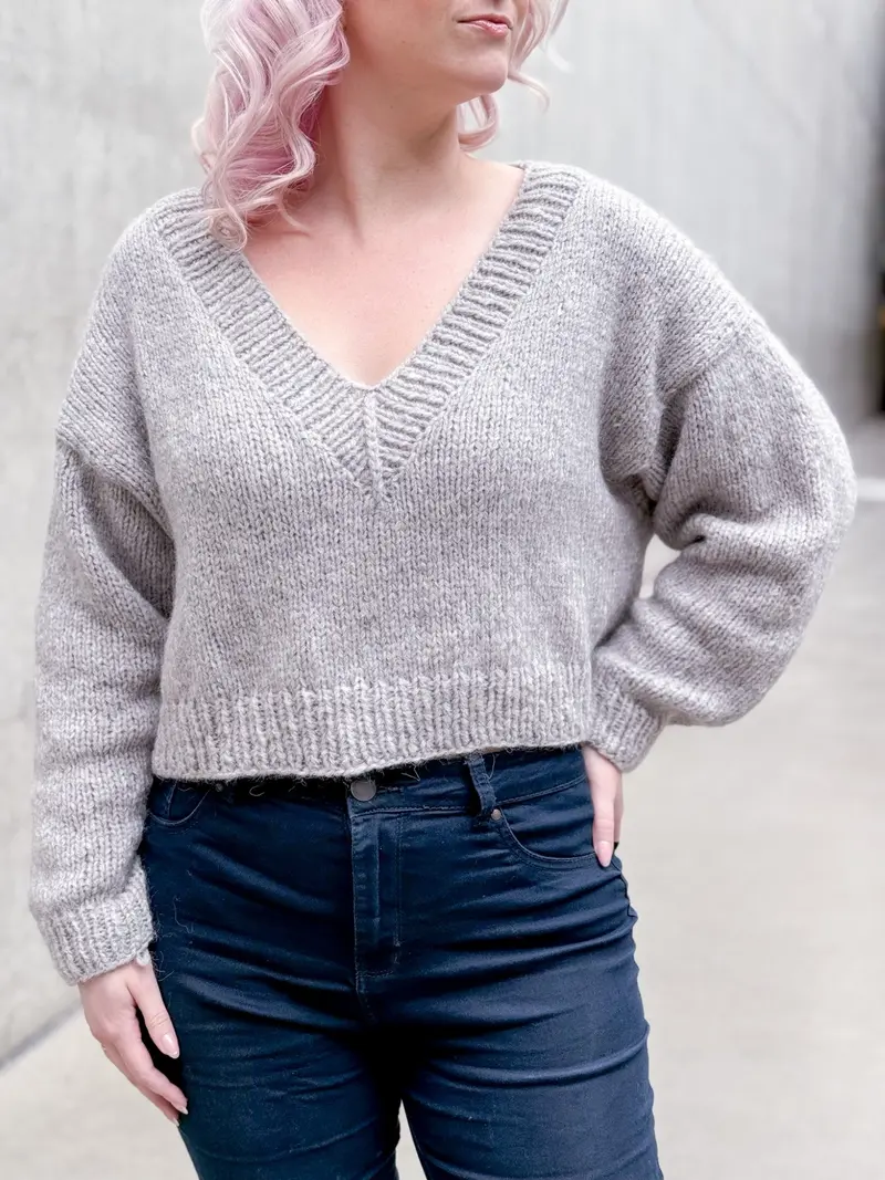 Knit Kit - Sweet V Sweater 1