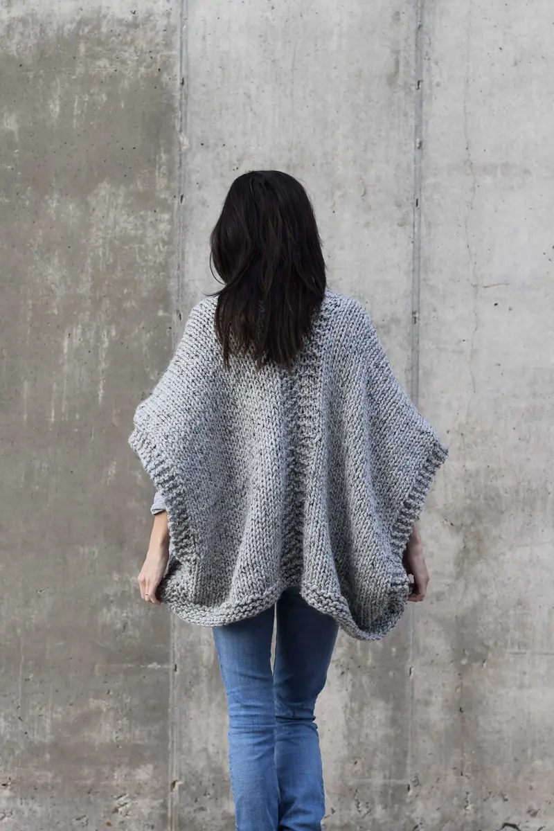 Knit Kit - Telluride Easy Knit Poncho 1