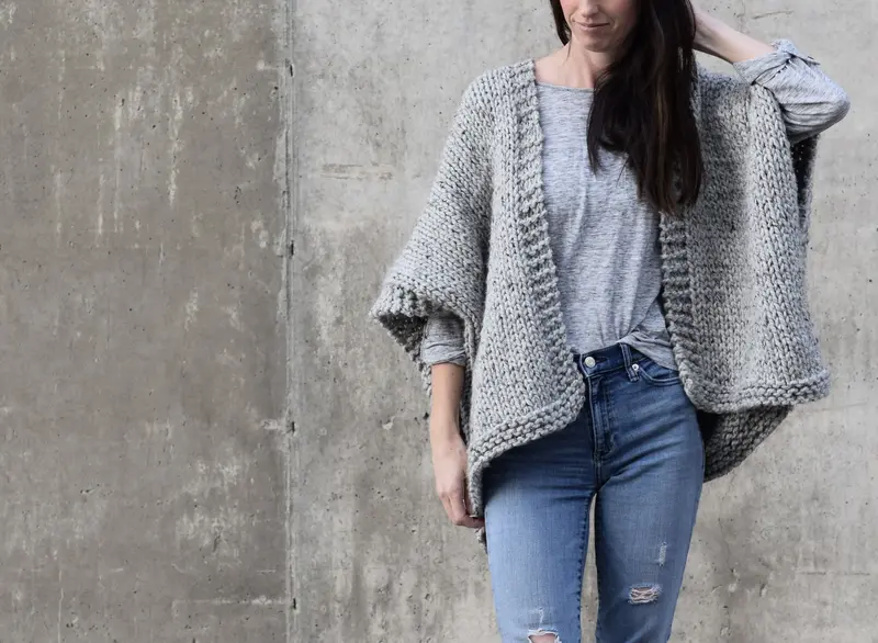 Knit Kit - Telluride Easy Knit Poncho 2
