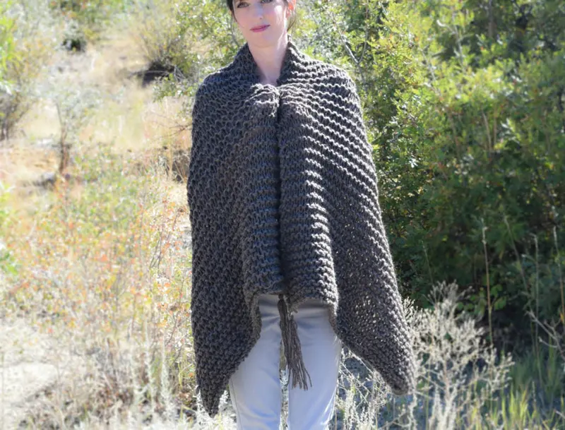 Knit Kit - The Big Beginner Shawl Scarf 1