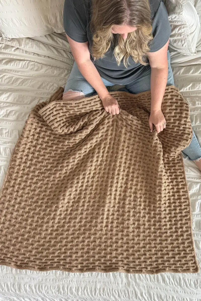 Knit Kit - The Callahan Throw 1
