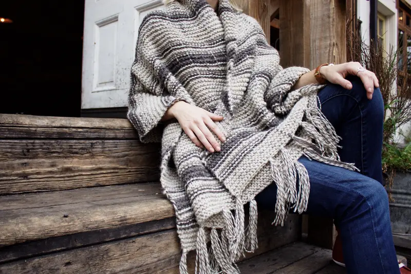 Knit Kit - The Campfire Blanket Scarf 1