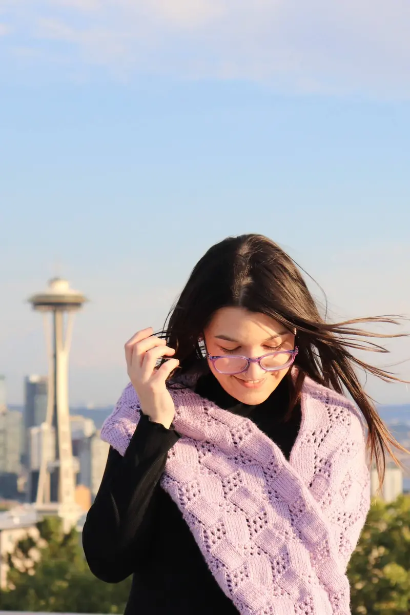 Knit Kit - The Haze Shawl 2