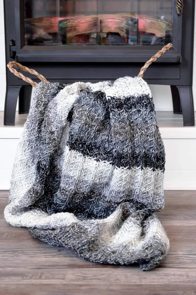 Knit Kit - The Muir Throw Blanket 2