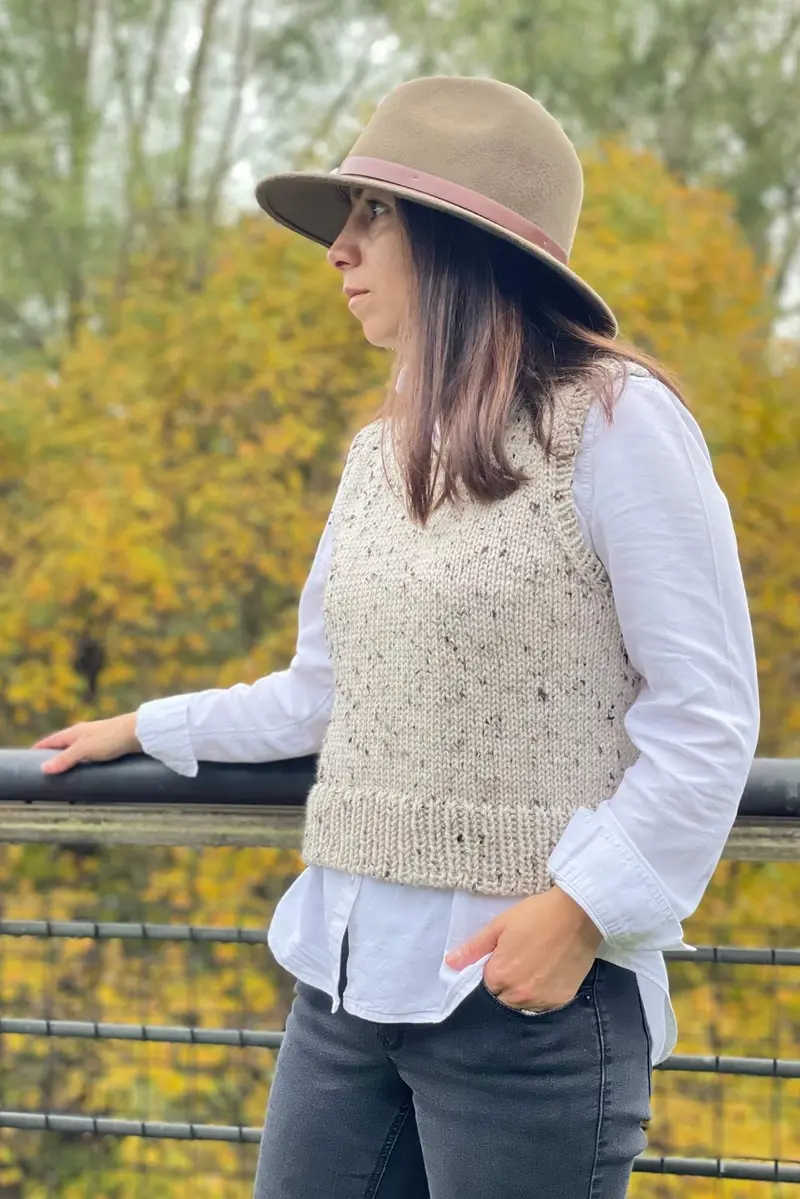 Knit Kit - The Tweedy Slipover 1