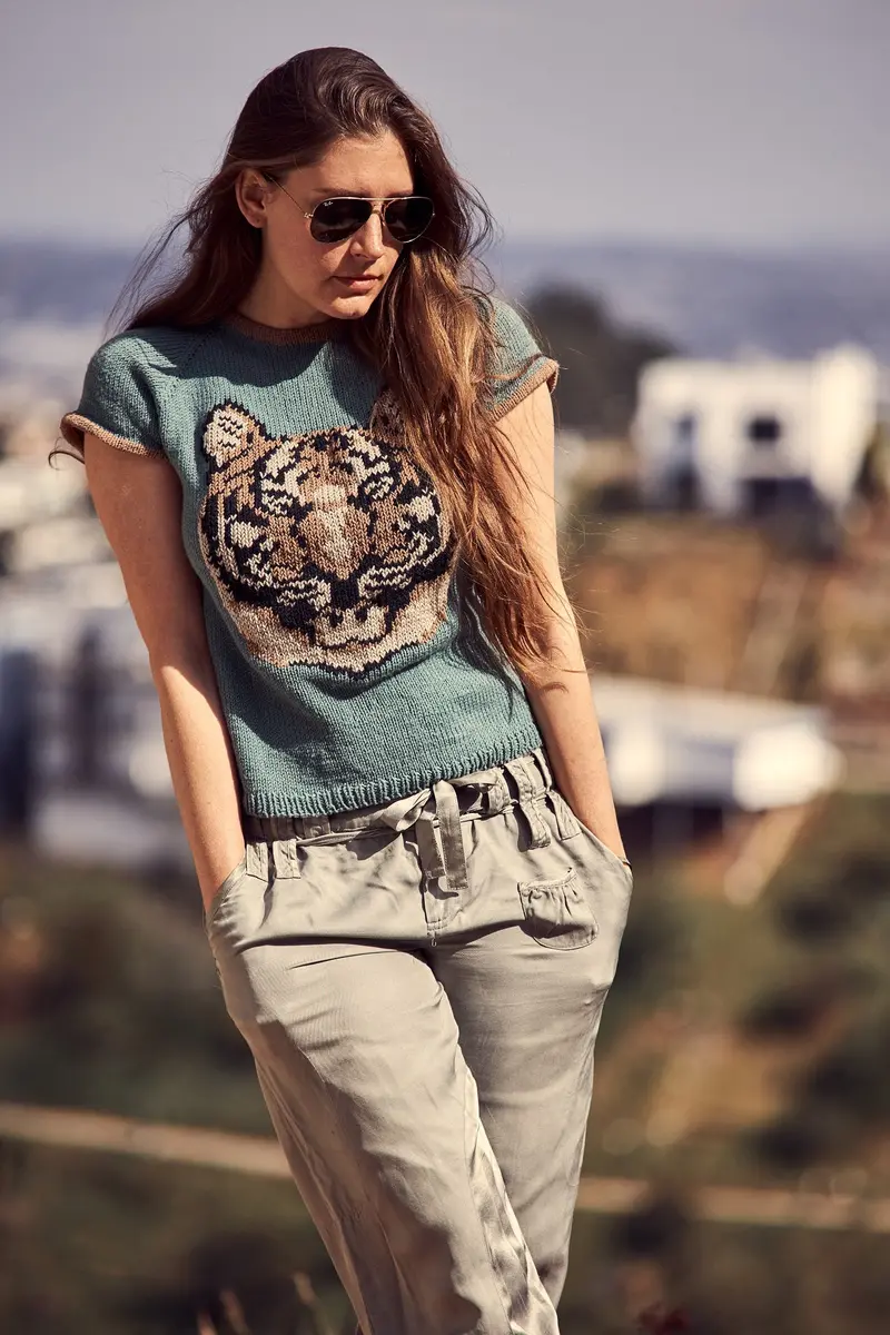 Knit Kit - Tiger Ringer Tee 1