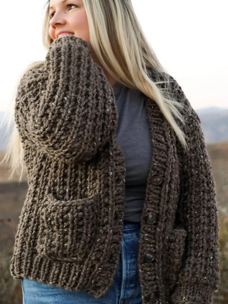 Knit Kit - Toffee Cardigan 1