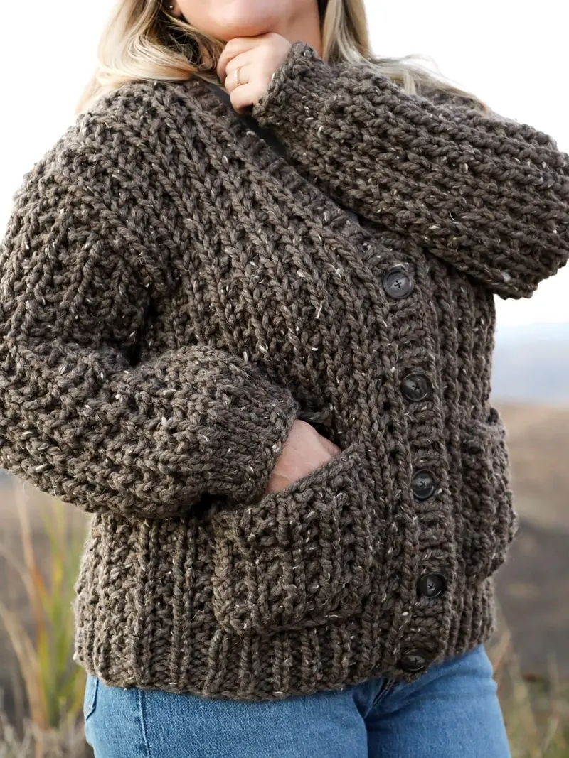 Knit Kit - Toffee Cardigan 2