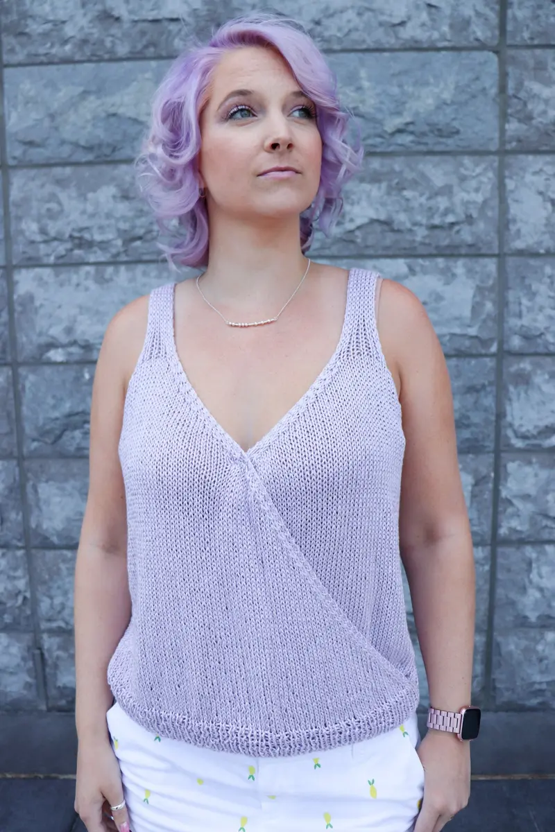 Knit Kit - Tulip Wrap Tank 1