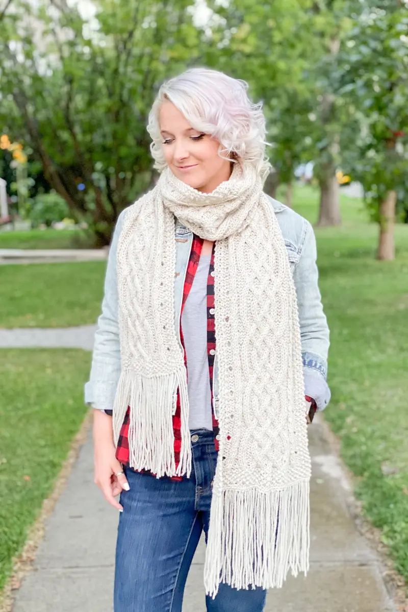 Knit Kit - Turas Celtic Scarf 1
