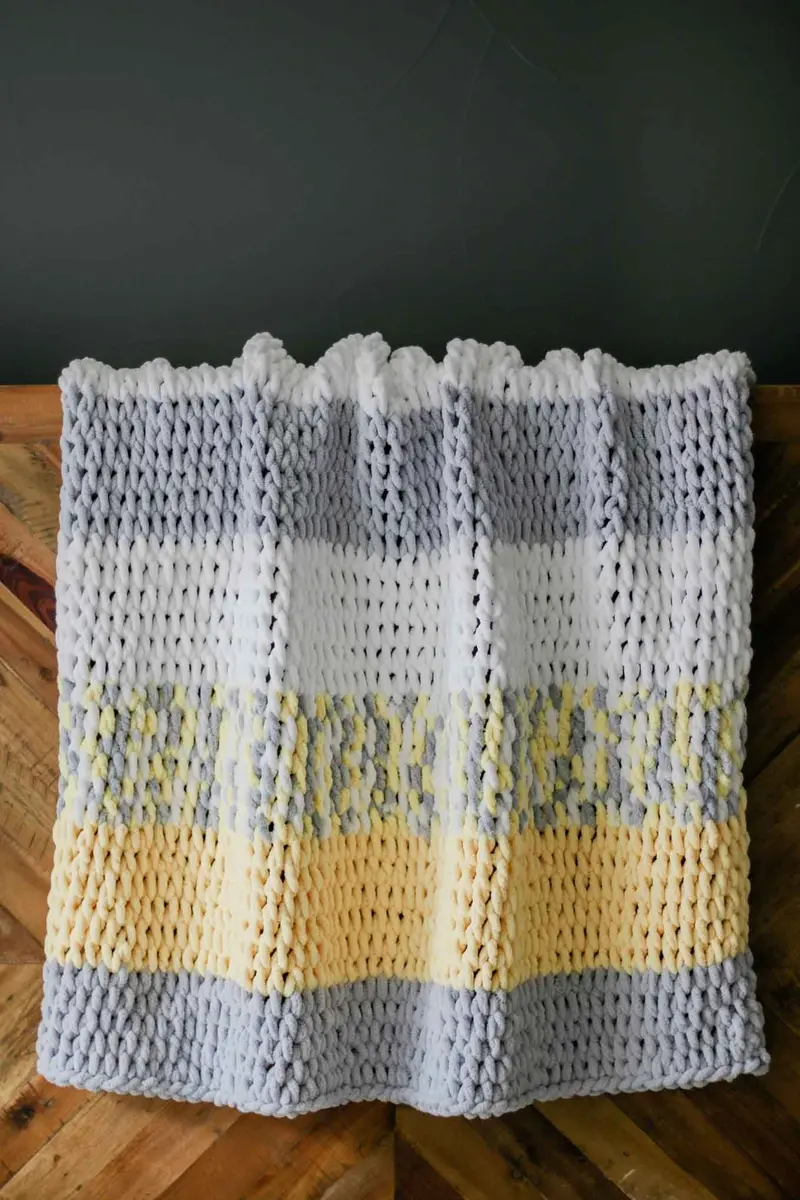Knit Kit - Twisted Rope Blanket 2