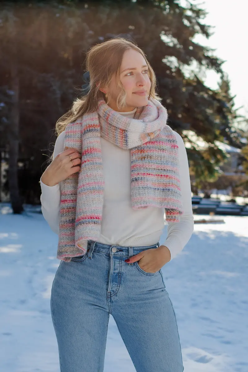Knit Kit - Watercolor Scarf 1