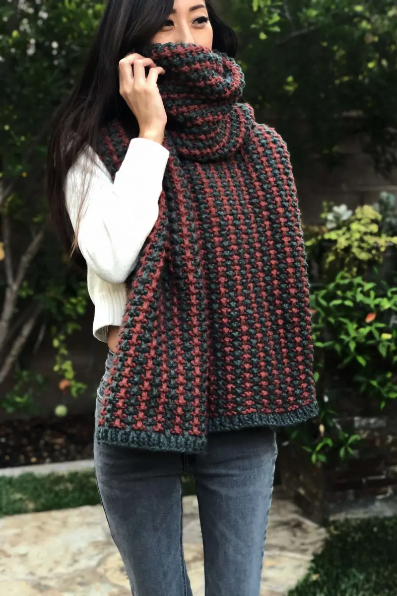 Knit Kit - Willow Blanket Scarf 1
