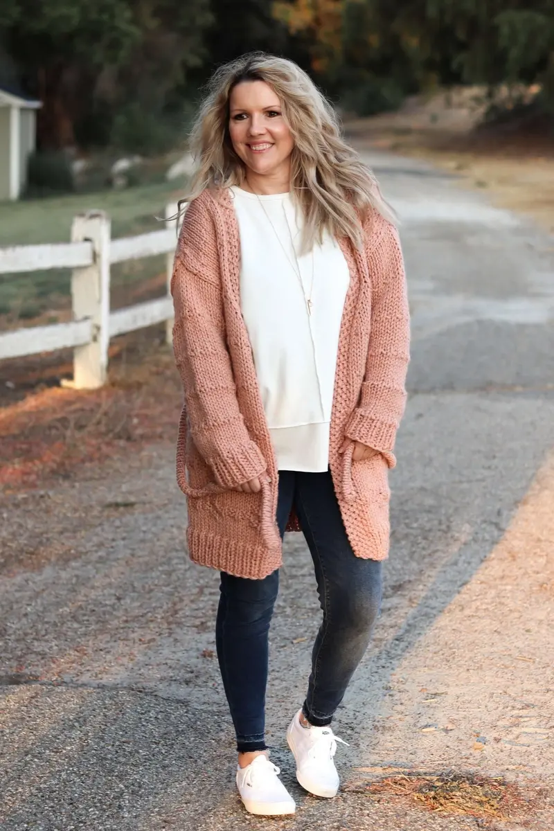 Knit Kit - Wrapped In Comfort Cardigan 1