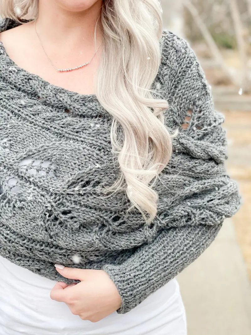 Knit Kit - Wrapped Up In Cables Sweater Scarf 2
