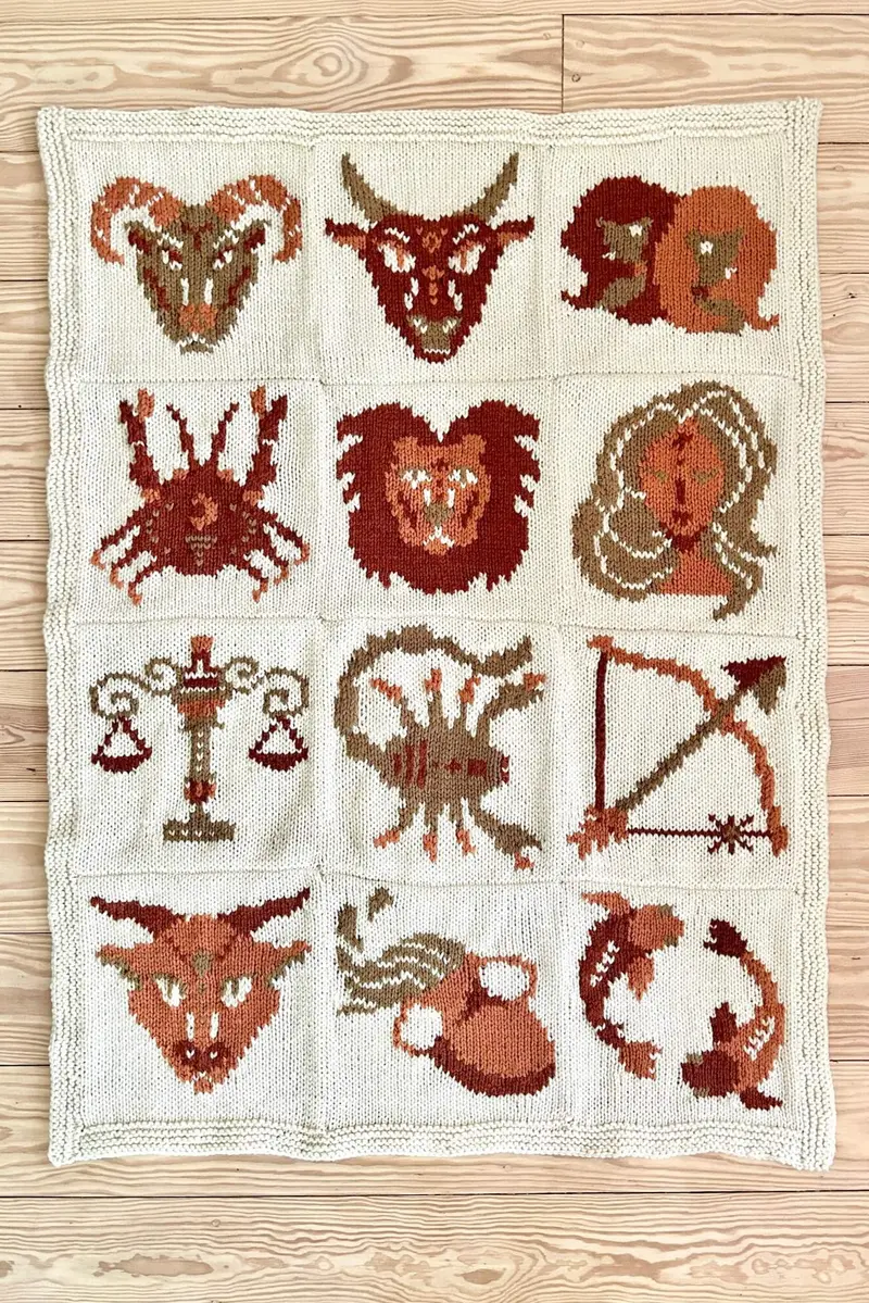 Knit Kit - Zodiac Icons Blanket 1