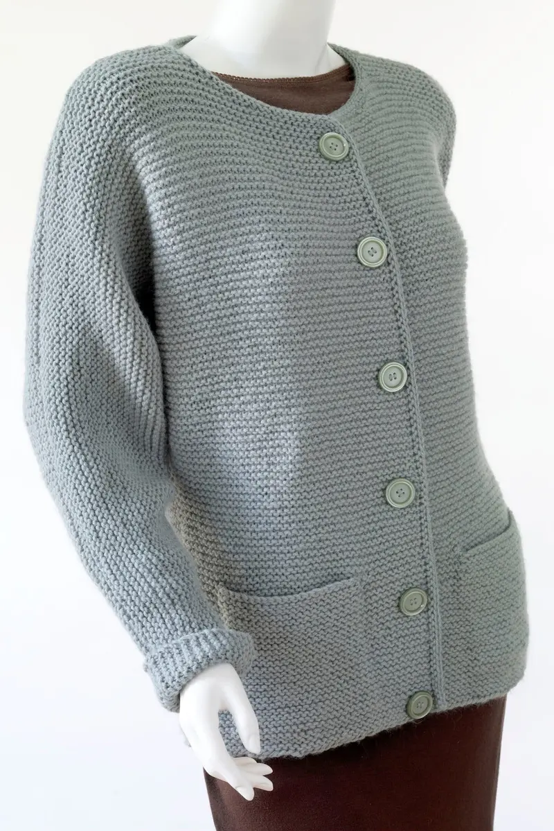 Knit Oh So Simple Cardigan Pattern (Knit) 1
