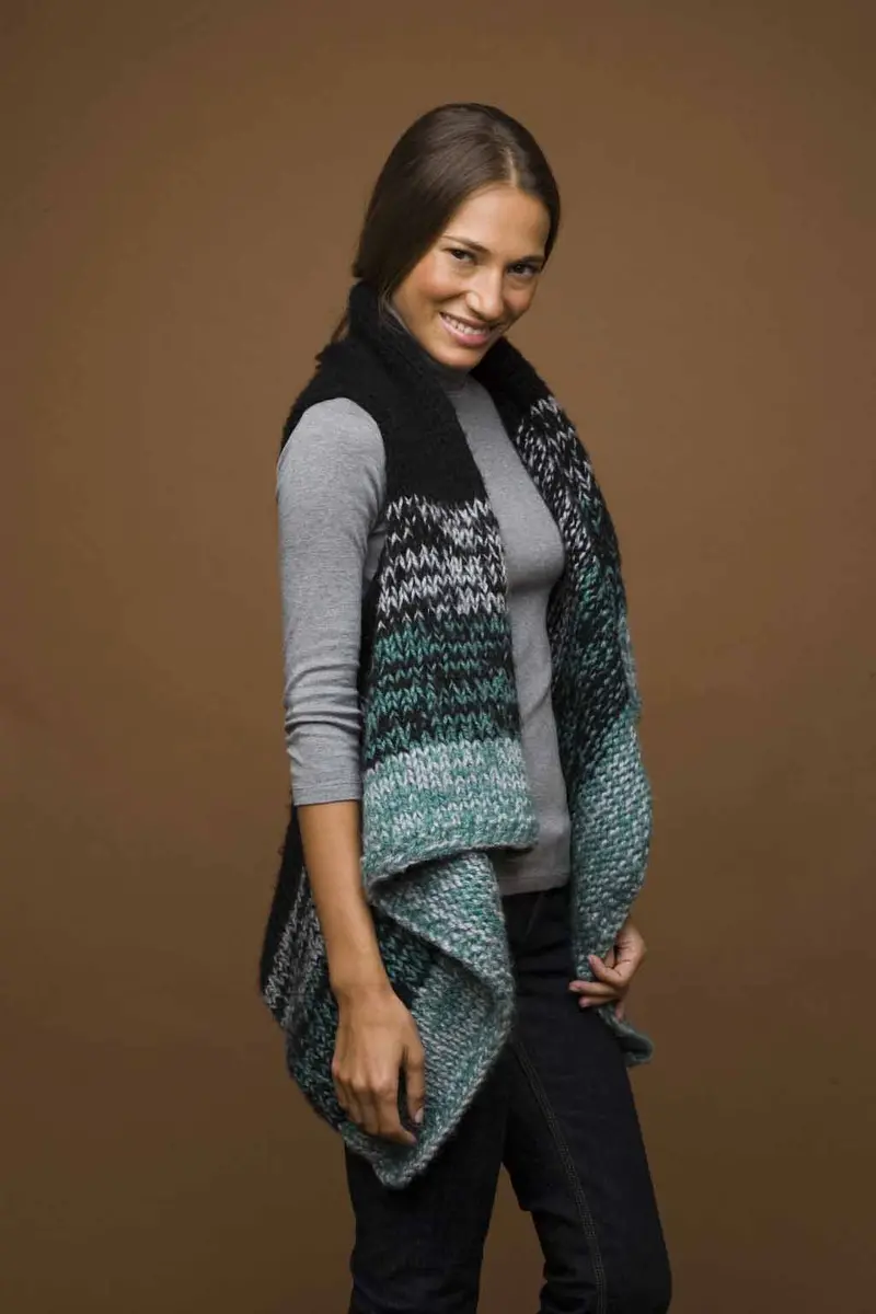 Knit Rectangle Vest Pattern (Knit) 1