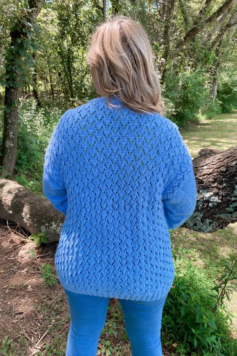 Lace Back Cardigan (Knit) 1