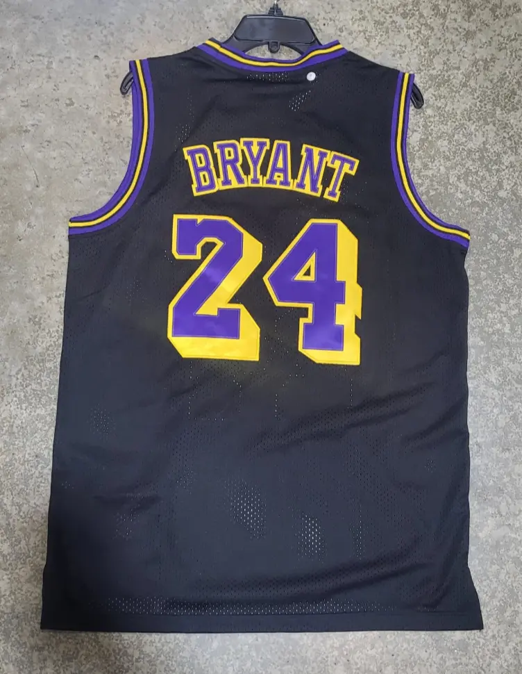 Lakers Kobe Bryant Black Throwback Jersey 24 1