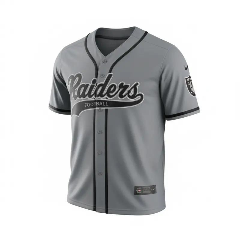 Las Vegas Raiders Jersey Baseball Black 1