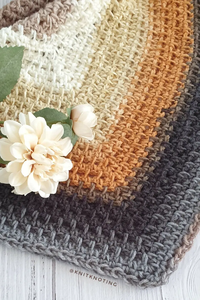 Lazy Days Triangle Scarf (Crochet) 1