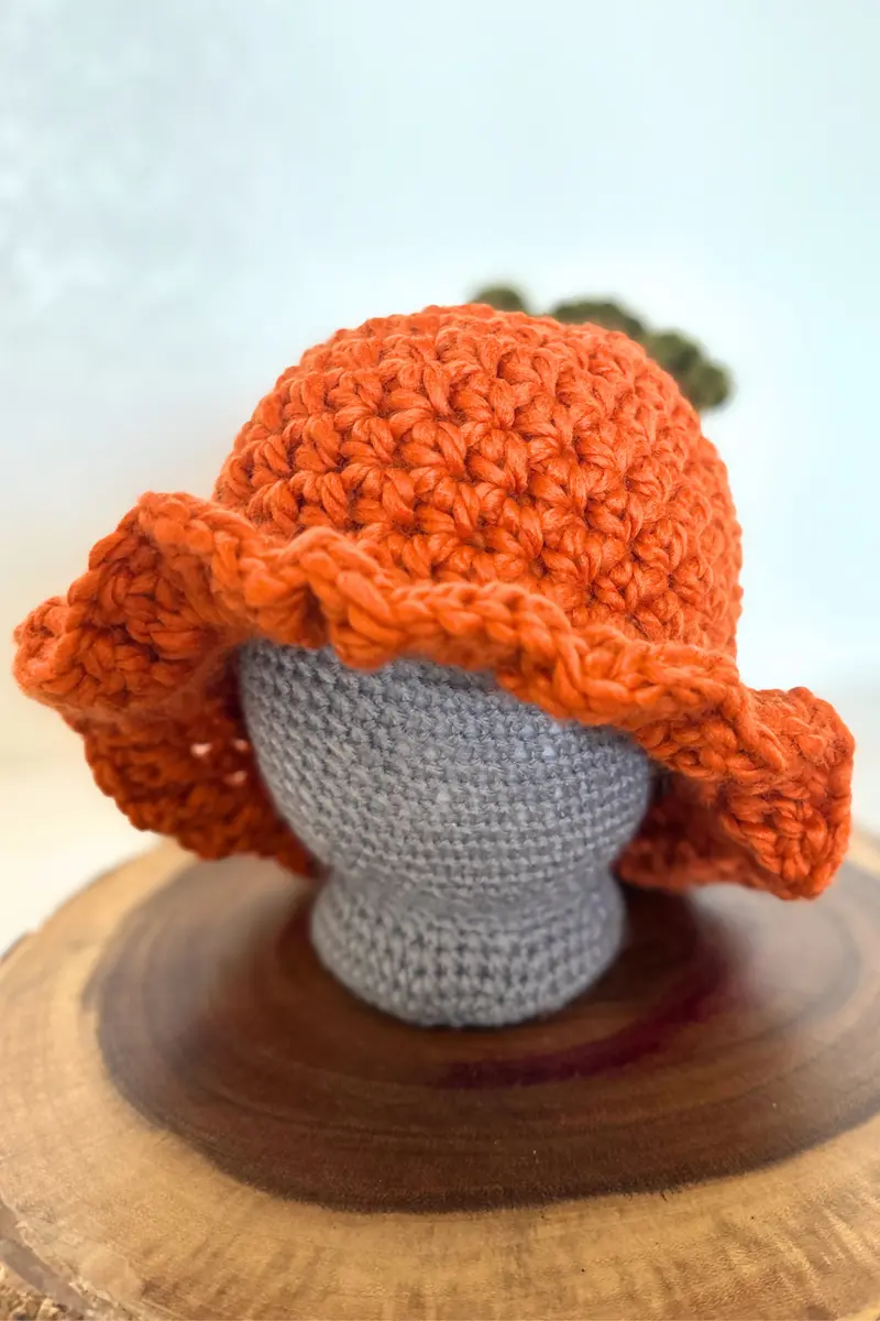 Lil Pumpkin Bucket Hat (Crochet) 1