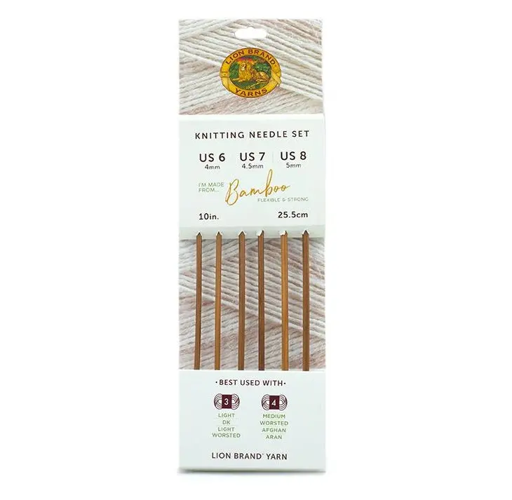 Lion Brand® Bamboo Knitting Needle Set (Sizes 6-7-8) 1
