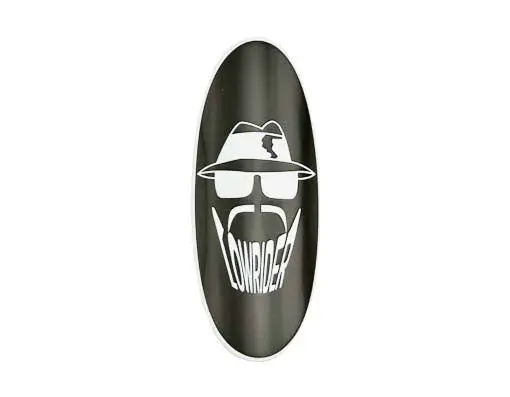 Lowrider Head Name Plate Black/White. 1