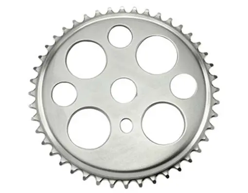 Lucky 7 Sprocket 44T 1/2 X 1/8 Chrome. 1