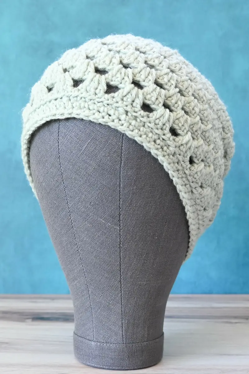 Luisa Top-Down Granny Stitch Hat (Crochet) 1