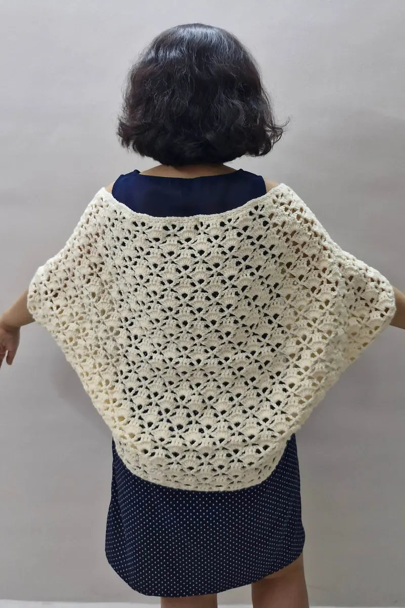Magnolia Cocoon Shrug (Crochet) 1