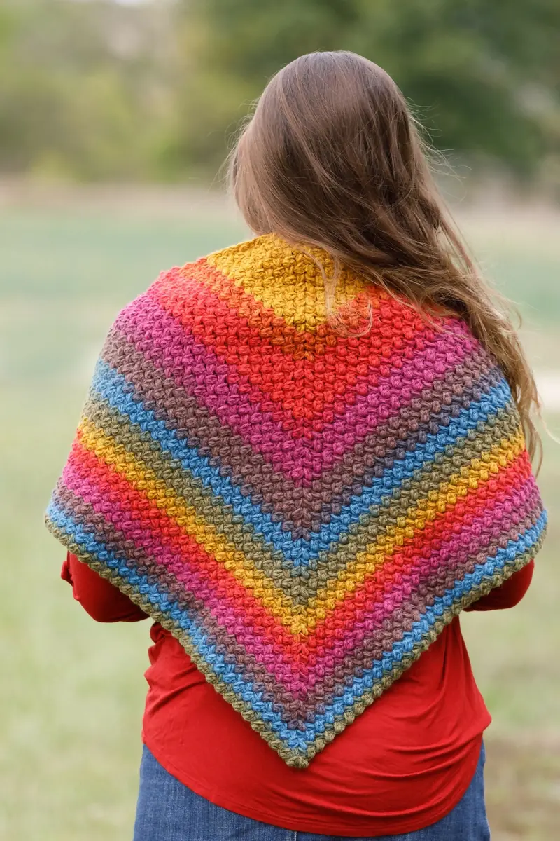 Mandala Pretty Puffs Scarf (Crochet) 1