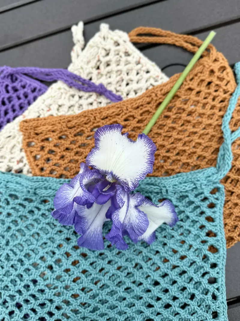 Medium Mesh Produce Book Ball Bag (Crochet) 2