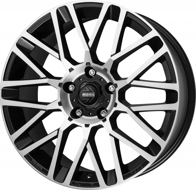Momo 20" Revenge Alloy Wheels Black/Polished For T5 T5.1 T6 1