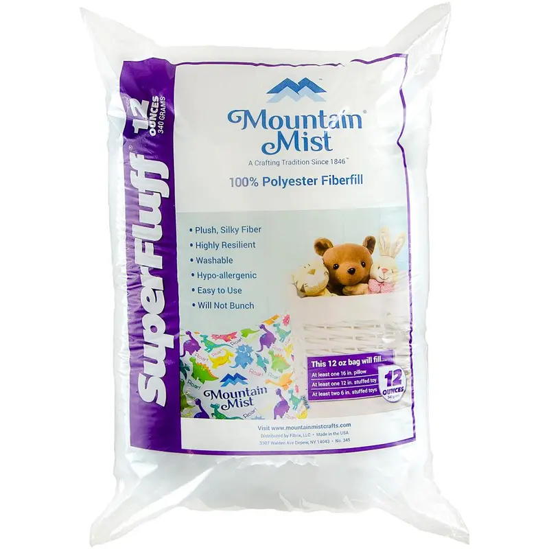 Mountain Mist Superfluff Polyester Fiberfill 12 Oz Bag 1