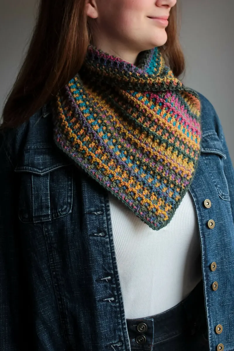 Mountain Trail Cowl (Crochet) 1