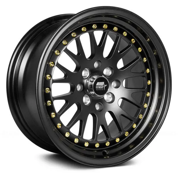 Mst Mt10 Matte Black W/ Gold Rivets 1