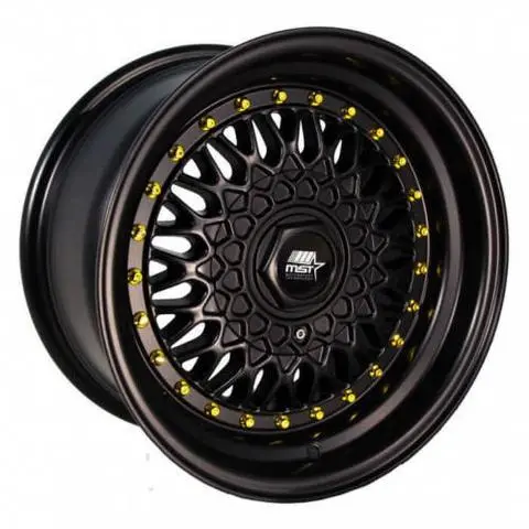 Mst Mt13 Matte Black W/ Gold Rivets 1