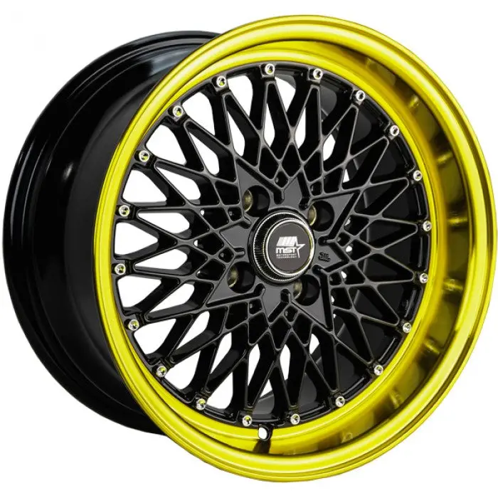 Mst Mt16 Black W/ Machined Gold Lip 1