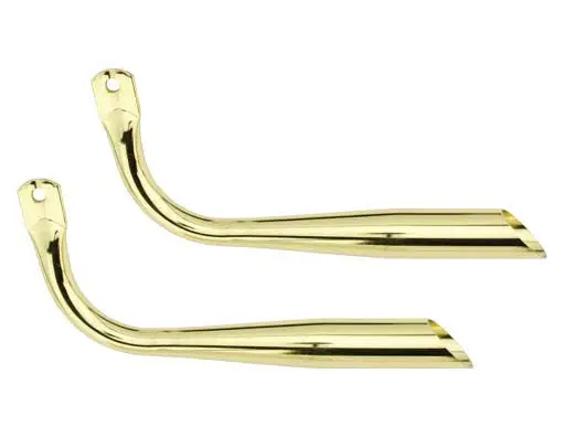 Muffler Oblique W/O Holes Gold. 1